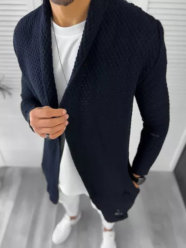 Cardigan barbati bleumarin slim fit ZR T3557 P18-4.3