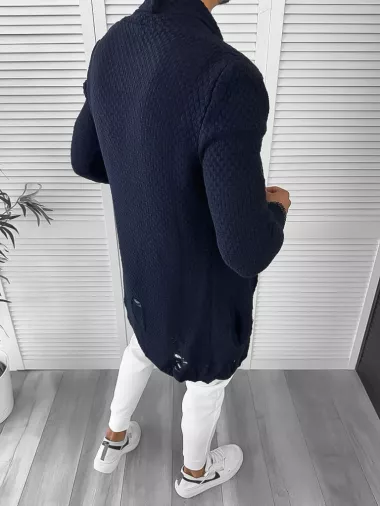 Cardigan barbati bleumarin slim fit ZR T3557 P18-4.3