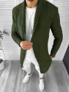 Cardigan barbati kaki slim fit ZR T3557 107-5 U7-2