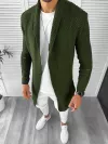 Cardigan barbati kaki slim fit ZR T3557 107-5 U7-2