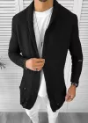 Cardigan barbati negru slim fit ZR T3557 S1 *