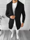 Cardigan barbati negru slim fit ZR T3557 S1 *