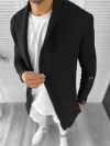 Cardigan barbati negru slim fit ZR T3557 S1 *