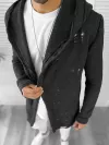 Cardigan barbati gri inchis slim fit ZR T3559 K23 * 1.3