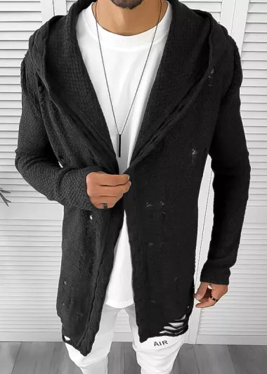 Cardigan barbati gri inchis slim fit ZR T3559 k22-3.4