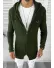 Cardigan barbati kaki cu gluga slim fit ZR T3615 P19-4.3