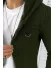 Cardigan barbati kaki cu gluga slim fit ZR T3615 P19-4.3