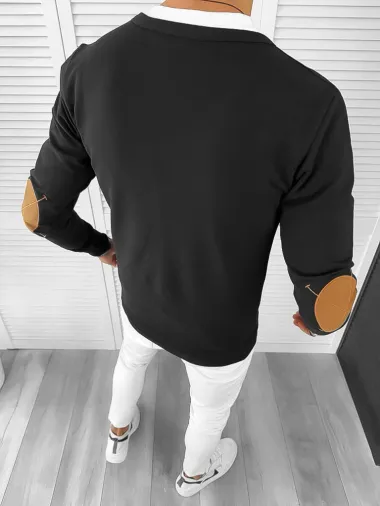 Bluza barbati neagra slim fit 12975 I10-3