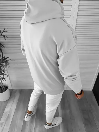 Hanorac barbati slim fit gri K004 i16-3.2