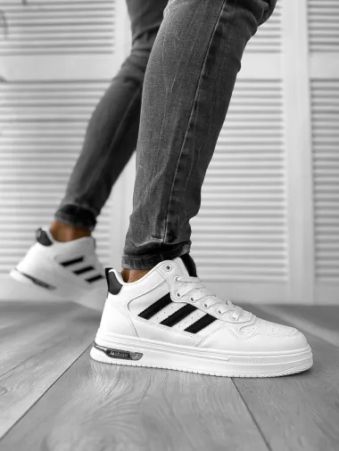 Adidasi barbati albi premium M288 N9-2