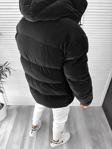 Geaca barbati groasa de iarna neagra Philip100 60-4