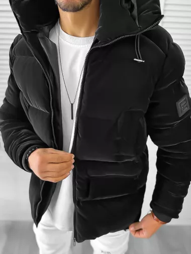 Geaca barbati groasa de iarna neagra Philip100 60-4