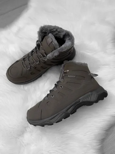 Bocanci barbati imblaniti kaki A76 T53-2