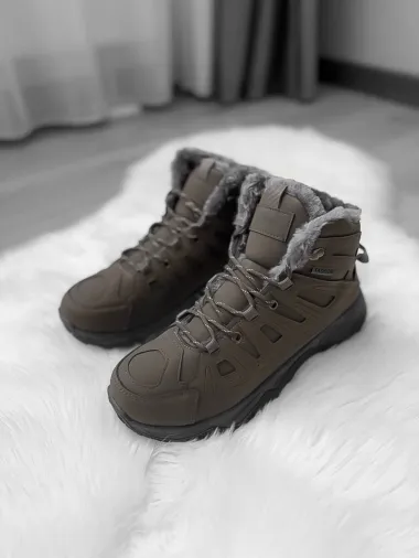 Bocanci barbati imblaniti kaki A76 T53-2