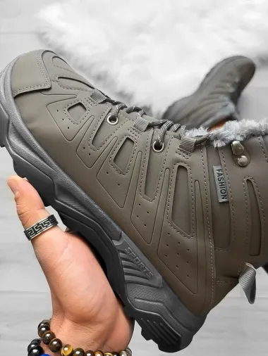 Bocanci barbati imblaniti kaki A76 T53-2