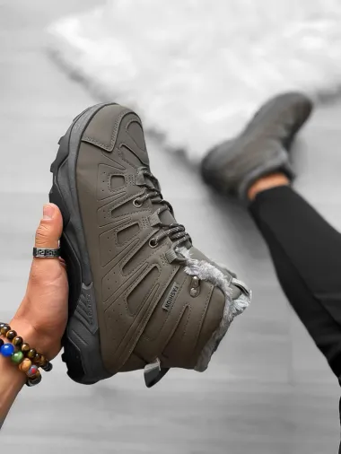 Bocanci barbati imblaniti kaki A76 T53-2