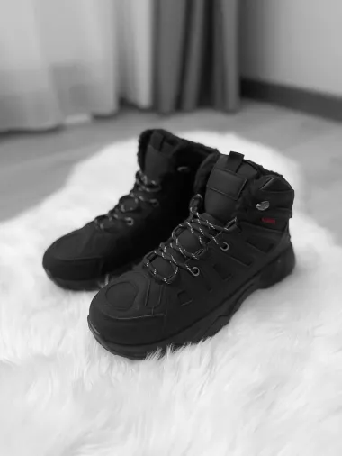 Bocanci barbati imblaniti negri A76 T53-2