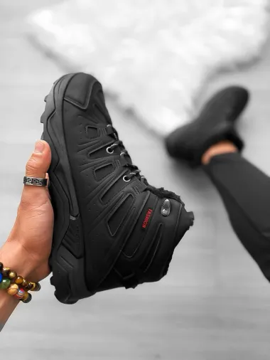 Bocanci barbati imblaniti negri A76 T53-2