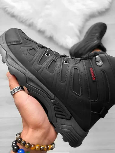 Bocanci barbati imblaniti negri A76 T53-2