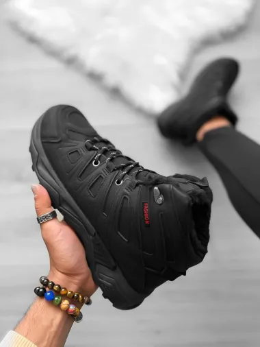 Bocanci barbati imblaniti negri A76 T53-2