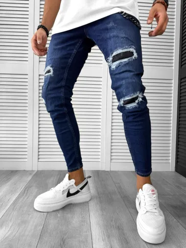 Blugi barbati conici albastri GM484 M3-2.2