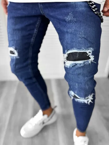 Blugi barbati conici albastri GM484 M3-2.2