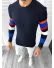 Pulover barbati gros slim fit bleumarin T3588 Y10
