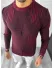 Pulover barbati gros slim fit grena T3636 35-3