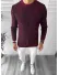 Pulover barbati gros slim fit grena T3636 35-3