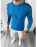 Bluza barbati albastra slim fit 3644 Y11