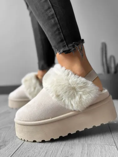 Saboti imblaniti dama, bej MDB23 T3-1