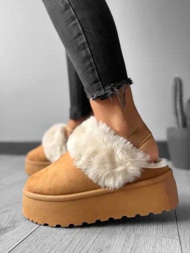 Saboti imblaniti dama, camel MDB23 T5-1