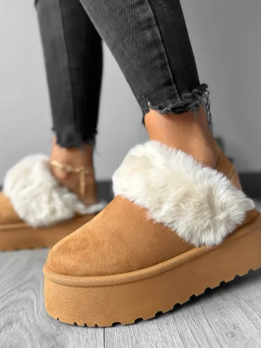 Saboti imblaniti dama, camel MDB23 T5-1