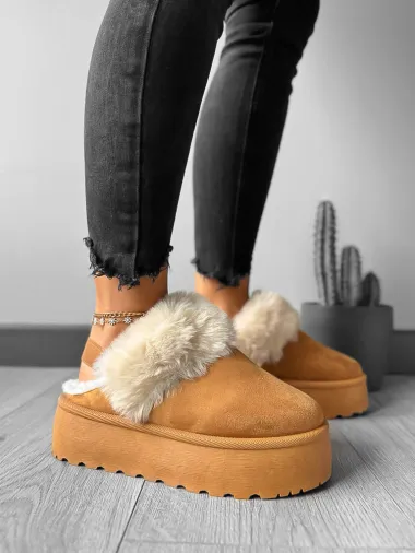 Saboti imblaniti dama, camel MDB23 T5-1