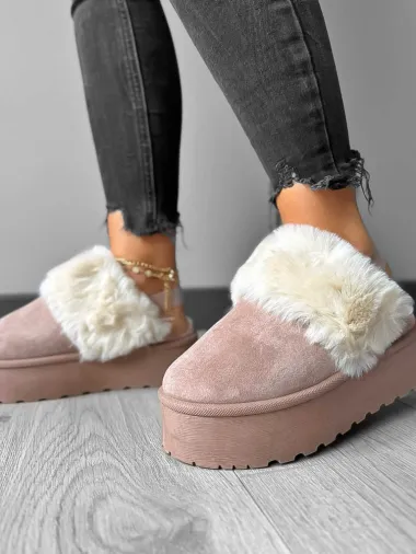 Saboti imblaniti dama, crem MDB23 T5-1