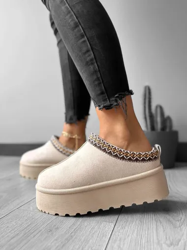 Saboti imblaniti dama, bej MDB25 T6-1