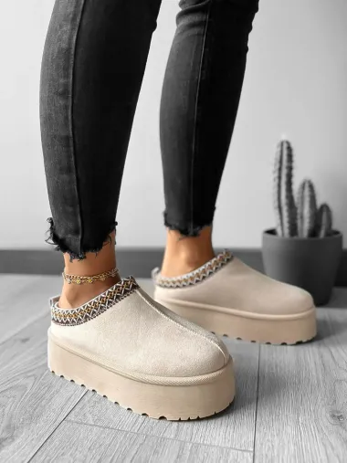 Saboti imblaniti dama, bej MDB25 T6-1