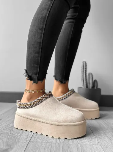 Saboti imblaniti dama, bej MDB25 T6-1