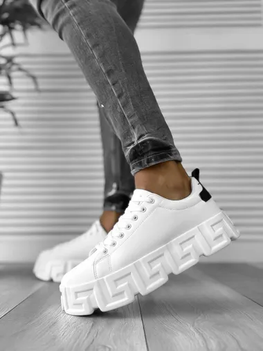 Adidasi barbati VSC Greca albi 082 T15-2