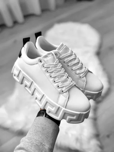 Adidasi barbati VSC Greca albi 082 T15-2