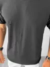 Tricou barbati slim fit gri 12955