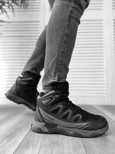 Bocanci barbati imblaniti negri A73 T52-2