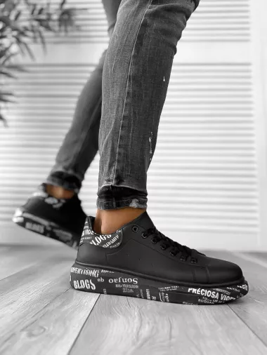 Adidasi barbati casual negri 6613 T14-3