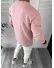 Bluza barbati roz vatuita slim fit K409 46-1