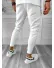 Pantaloni de trening albi conici, silon, 12361 D6-5.3