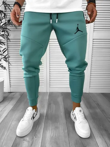 Pantaloni de trening vernil conici, silon, 12361 32-4.3