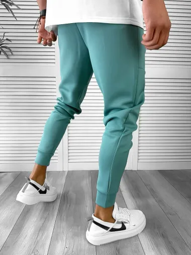 Pantaloni de trening vernil conici, silon, 12361 32-4.3