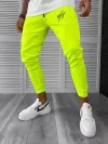 Pantaloni de trening neon, silon, conici 12378 37-3