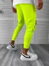 Pantaloni de trening neon, silon, conici 12378 37-3