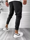 Pantaloni de trening negru, silon, conici 12930